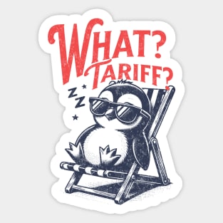 What Tariff Funny Penguin Heard McDonald Islands Trade War Sticker